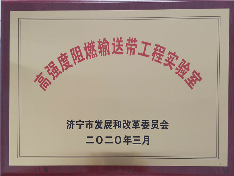 高強阻燃輸送帶工程實驗室